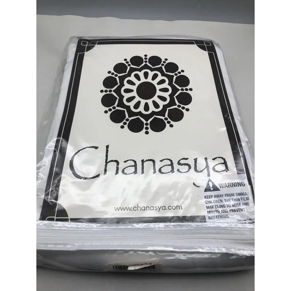 Chanasya Premium Waves Voile Sheer Curtains 2-Panel Curtain 52